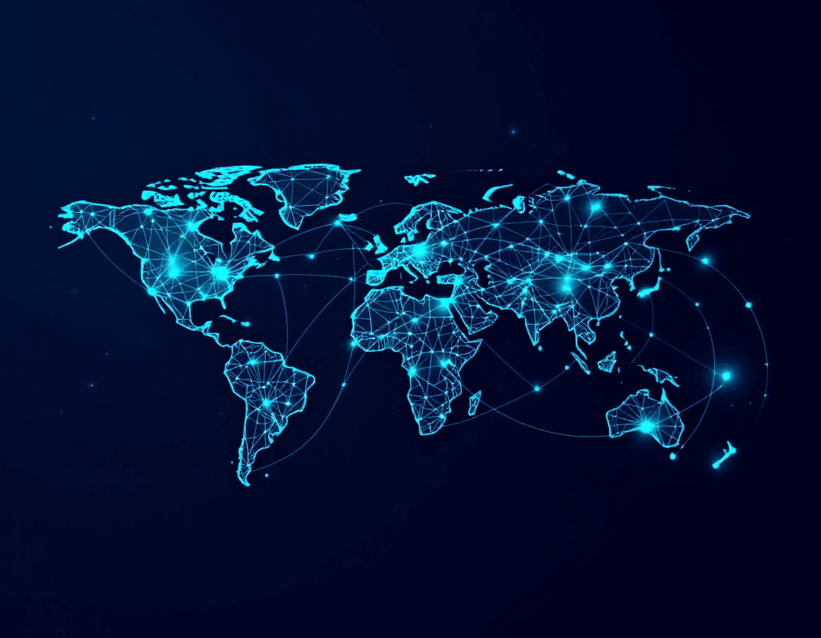 Abstract e-commerce network map